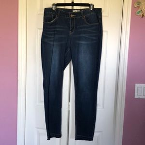Blue Denim Ankle Skinny Jeans